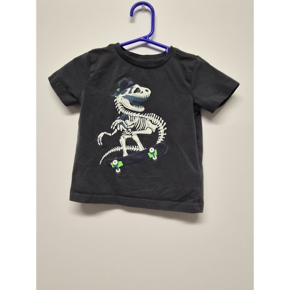 Tommy Bahama Other - Tommy Bahama‎ Boys Dinosaur Skakeboard Short Sleeve T-Shirt Size 18m Gray